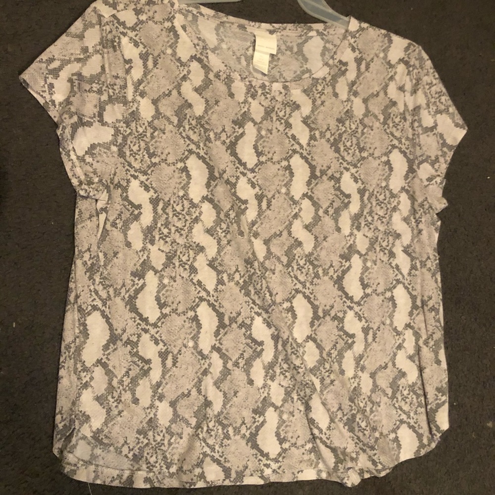 H&M Basic Snakeskin Print Top